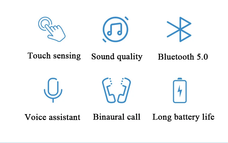 2020 New Touch i12 TWS Wireless Bluetooth Earphone with Charging Case - ANKUX.COM