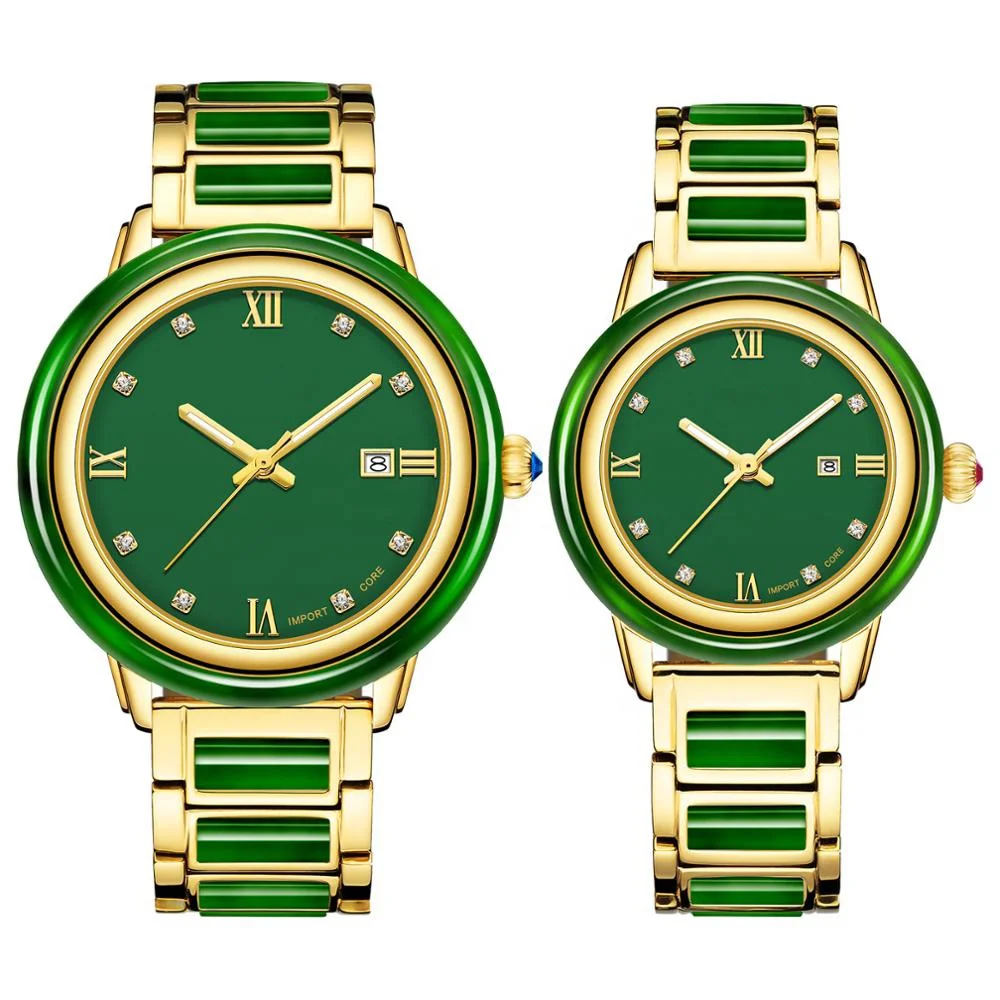 jewelry and watches,starjewelry mechanical jade watches chinese old couple luxury jewelry watch