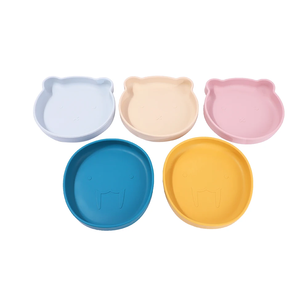 Food Grade Toddler Feeding Training Silicone Cartoon Suction Plate Baby Silicone Plate with Strong Suction, Blue, pink, light green, customized
Food Grade Toddler Feeding Training Silicone Cartoon Suction Plate Baby Silicone Plate with Strong Suction, Blue, pink, light green, customized
