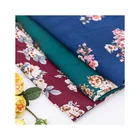 100% polyester woven textile Crepe bubble satin chiffon fabric printed for upholstery Curtain Dress Garment Trousers