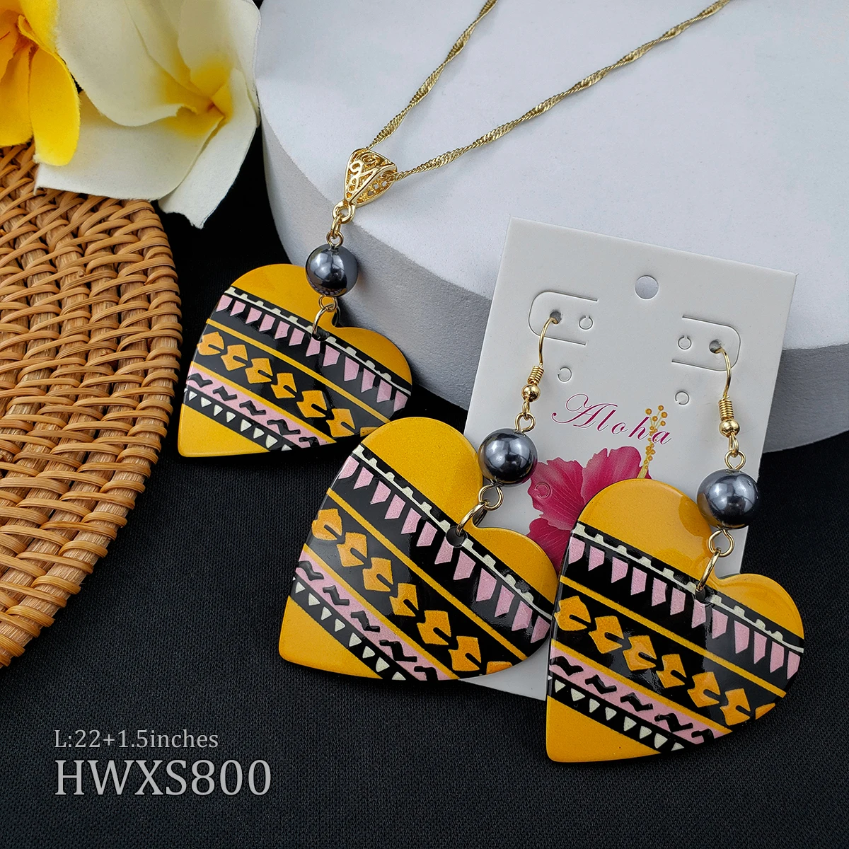 Heart shape Jewelry Set Hawaiian heirloom Necklace Jewelry Heart Necklace Women
Heart shape Jewelry Set Hawaiian heirloom Necklace Jewelry Heart Necklace Women
