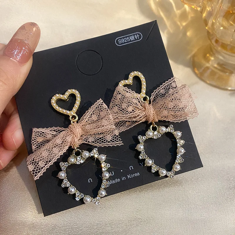 New Style 925 Sterling Silver Bright Rhinestone Heart Pearl Bridal Dangle Pendant Jewelry Diamond Earring for Girls Women, Pictures
New Style 925 Sterling Silver Bright Rhinestone Heart Pearl Bridal Dangle Pendant Jewelry Diamond Earring for Girls Women, Pictures