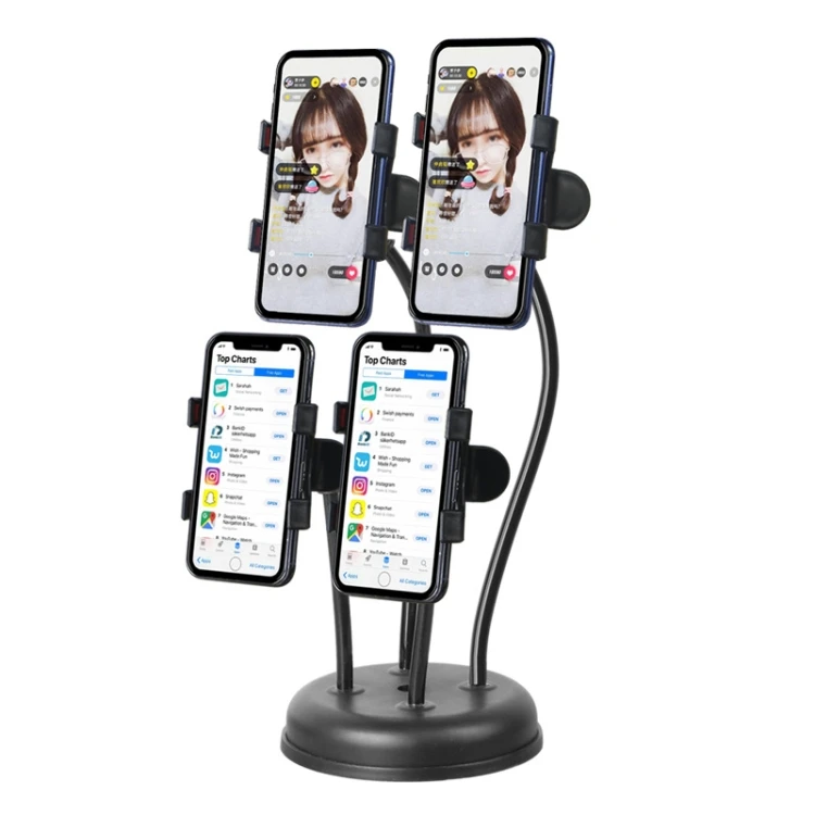 Factory Price Mobile Phone Stand Live Broadcast Stand Anchor Selfie Beauty Four-Position Desktop Stand, Only Stan
Factory Price Mobile Phone Stand Live Broadcast Stand Anchor Selfie Beauty Four-Position Desktop Stand, Only Stan