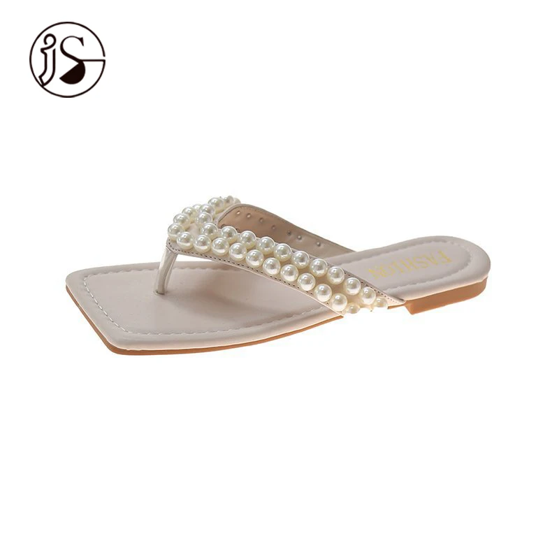 2021 Summer Pearl Flat bottom Slippers for girls comfortable Simple flip-flops cool shoes Stylish square toe flip-flops for wome
2021 Summer Pearl Flat bottom Slippers for girls comfortable Simple flip-flops cool shoes Stylish square toe flip-flops for wome