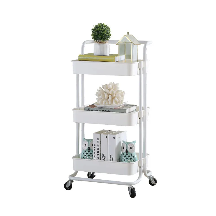 3 Tier Kitchen Mobile Shelving Unit Organizer Corner Metal Slim Rotating Utility Storage Shelf With Wheels, White,black
3 Tier Kitchen Mobile Shelving Unit Organizer Corner Metal Slim Rotating Utility Storage Shelf With Wheels, White,black