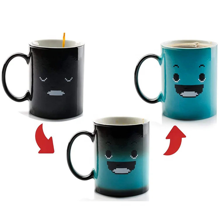 Custom Sublimation Heat Sensitive Color Changing Ceramic Magic Mug Black Promotional Stoneware Pottery Coffee Cups
Custom Sublimation Heat Sensitive Color Changing Ceramic Magic Mug Black Promotional Stoneware Pottery Coffee Cups