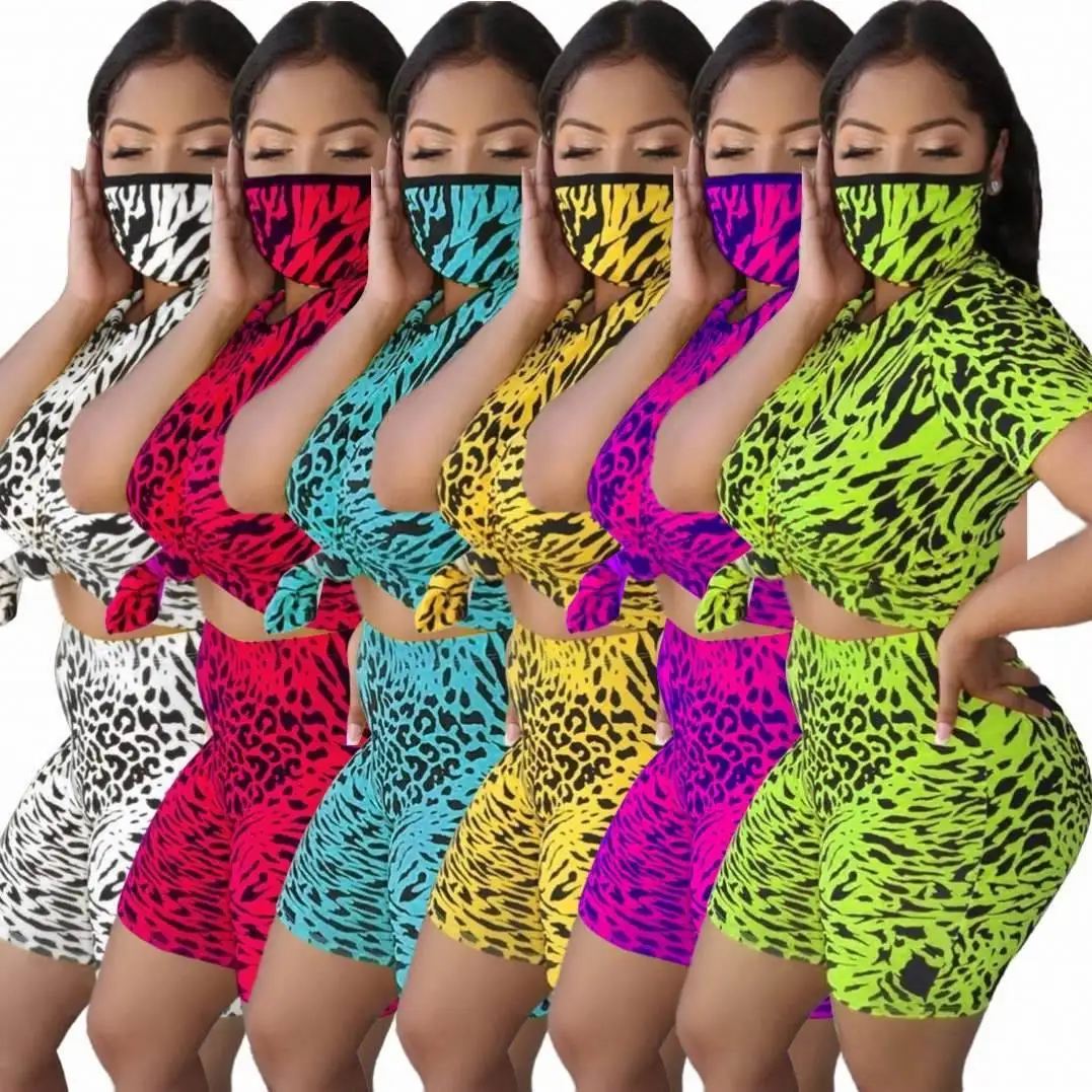 High Quality Leopard Print Crew Neck Casual Yoga Sports Shorts Suit Short Two Piece Sets Women
High Quality Leopard Print Crew Neck Casual Yoga Sports Shorts Suit Short Two Piece Sets Women
