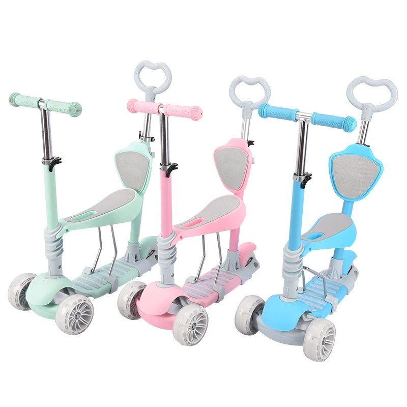 Five-in-one baby scooter Widened PU flash wheel Seat can be removed for children's scooter Bottom plate bearing 60KG
Five-in-one baby scooter Widened PU flash wheel Seat can be removed for children's scooter Bottom plate bearing 60KG
