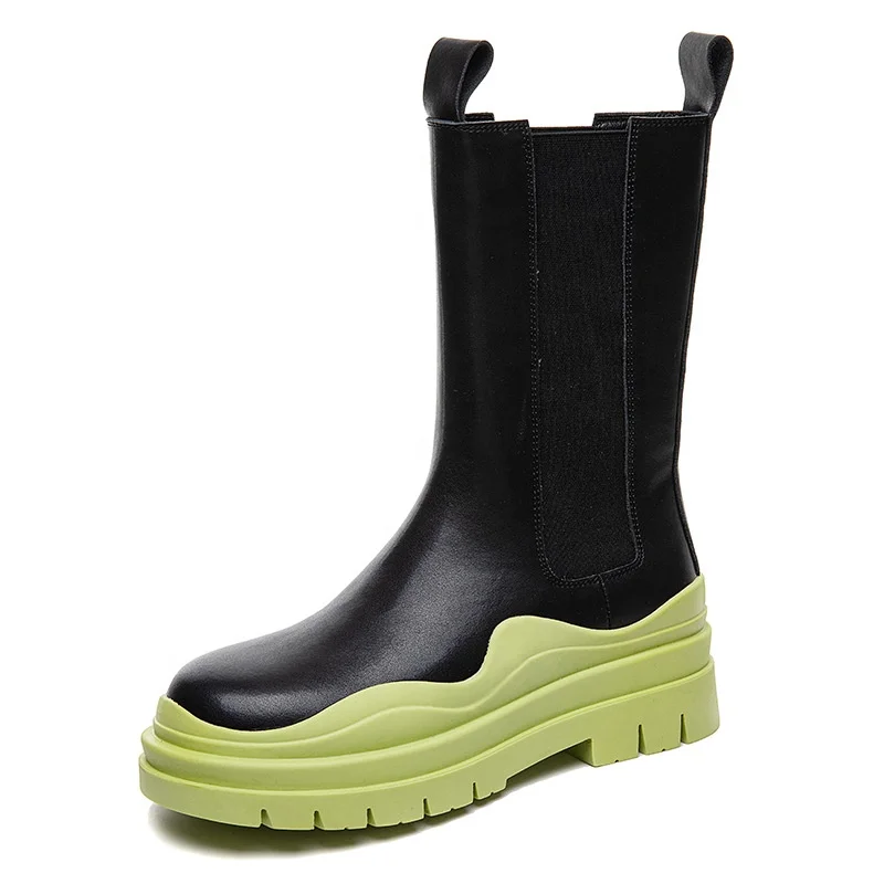 High Low Top Chelsea Rain Boots Woman Genuine Leather Spring and Autumn Boots Platform Chunky Sole Chelsea Women's Boots, Black, green, pink, blue
High Low Top Chelsea Rain Boots Woman Genuine Leather Spring and Autumn Boots Platform Chunky Sole Chelsea Women's Boots, Black, green, pink, blue