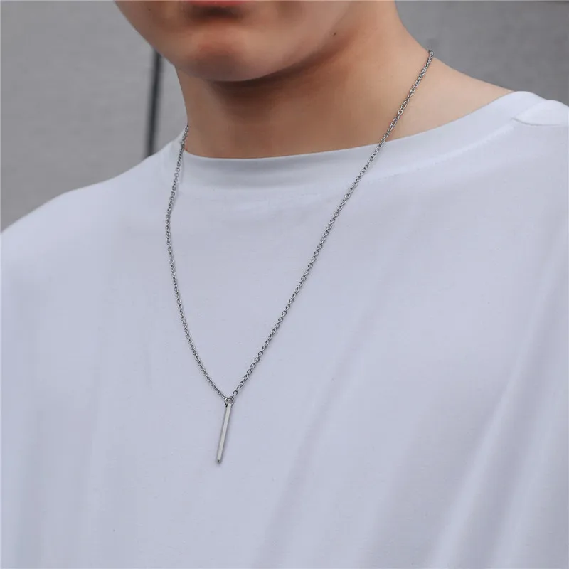 SC Western Style Sun Star Bar Pendant Necklace Minimalist Hip-hop Charms Stainless Steel Necklace All-match Compass Men Necklace
SC Western Style Sun Star Bar Pendant Necklace Minimalist Hip-hop Charms Stainless Steel Necklace All-match Compass Men Necklace