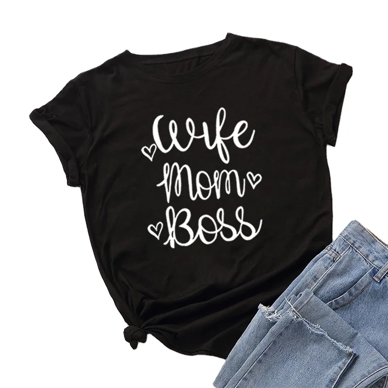 Women Graphic T-shirt Wife Mom Short Sleeve Female Letters Printed Camisas Mujer Womens Graphic T-shirt
Women Graphic T-shirt Wife Mom Short Sleeve Female Letters Printed Camisas Mujer Womens Graphic T-shirt