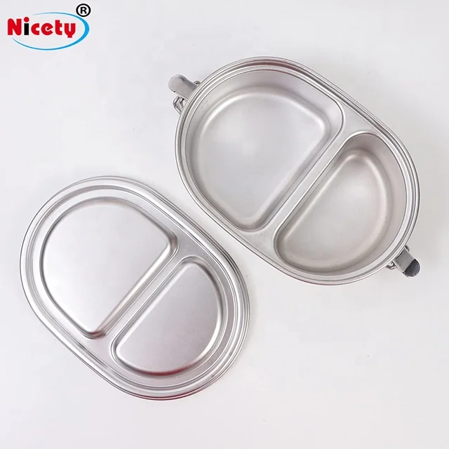 stainless steel 304 leak proof kid use lunch box 2 departments bento box for camping school
stainless steel 304 leak proof kid use lunch box 2 departments bento box for camping school