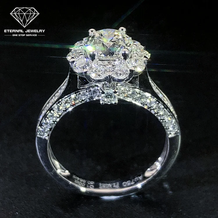 Factory Price Women Ladies Luxury Fashion 10K 14K 18K Gold White 6.5mm Moissanite Diamond Fine ring for Engagement Wedding Gift
Factory Price Women Ladies Luxury Fashion 10K 14K 18K Gold White 6.5mm Moissanite Diamond Fine ring for Engagement Wedding Gift