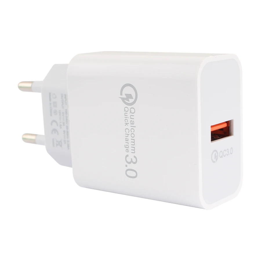 5V 3A Quick Charge 3.0 USB Charger Mobile phone Wall Charger Fast charging For iPhone iPad Samsung Huawei Xiaomi Travel chargers
5V 3A Quick Charge 3.0 USB Charger Mobile phone Wall Charger Fast charging For iPhone iPad Samsung Huawei Xiaomi Travel chargers