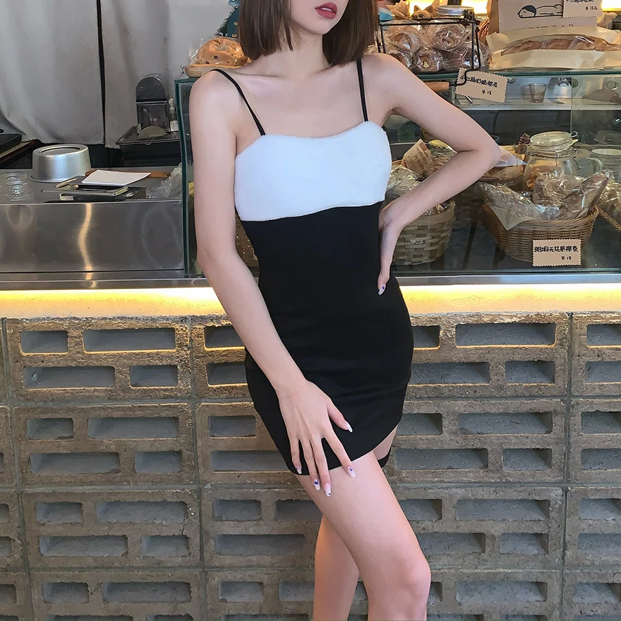 Kliou K20D10873 Sexy Patchwork Velvet Backless Sleeveless Bodycon Mini Dress Women Casual Dresses
Kliou K20D10873 Sexy Patchwork Velvet Backless Sleeveless Bodycon Mini Dress Women Casual Dresses