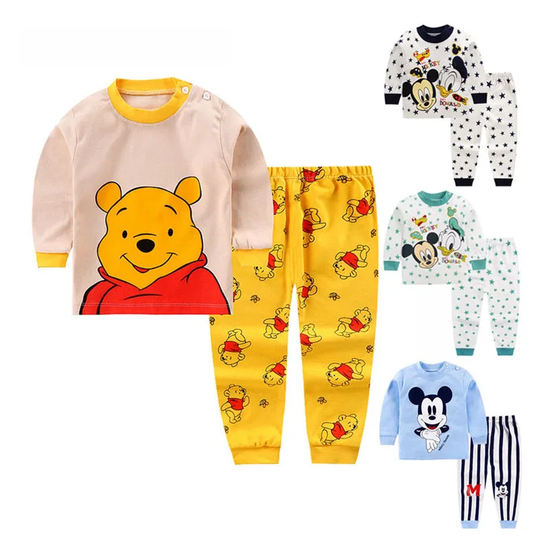 Baby's Cotton Underwear Set Cartoon Winnie Children's Autumn Clothes Long Sleeve Two-piece Set Baby Boys Girls Clothing
Baby's Cotton Underwear Set Cartoon Winnie Children's Autumn Clothes Long Sleeve Two-piece Set Baby Boys Girls Clothing