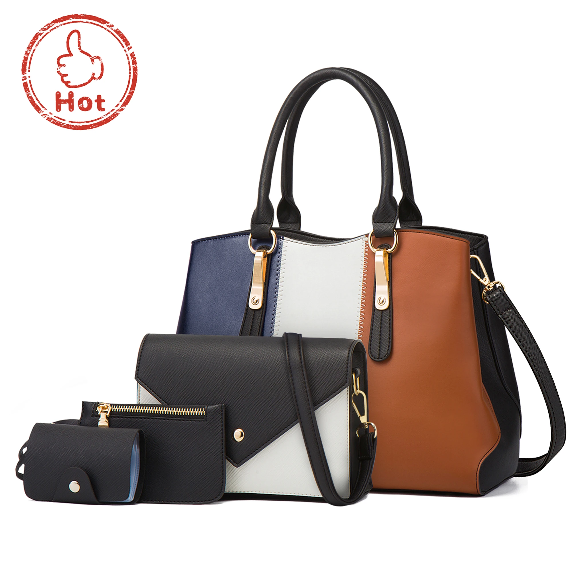 Wholesale Bags Casual Women Bag Pu Low MOQ Dropshipping One Shoulder Bag Handbag Set for Women
Wholesale Bags Casual Women Bag Pu Low MOQ Dropshipping One Shoulder Bag Handbag Set for Women