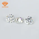 Wholesale diamond cut Round shape 2 carat IJ color VVS clarity loose moissanite stone