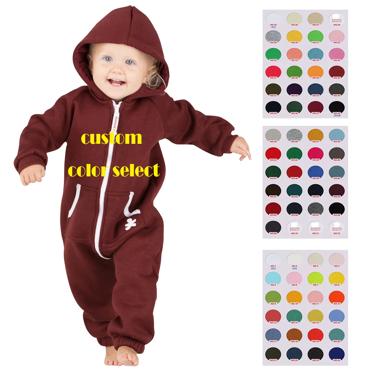 Wholesale Designer Lucky Label Baby Girl Onesie Long Sleeve Poly Cotton Terry Fleece Romper Jumpsuit With Zipper
Wholesale Designer Lucky Label Baby Girl Onesie Long Sleeve Poly Cotton Terry Fleece Romper Jumpsuit With Zipper