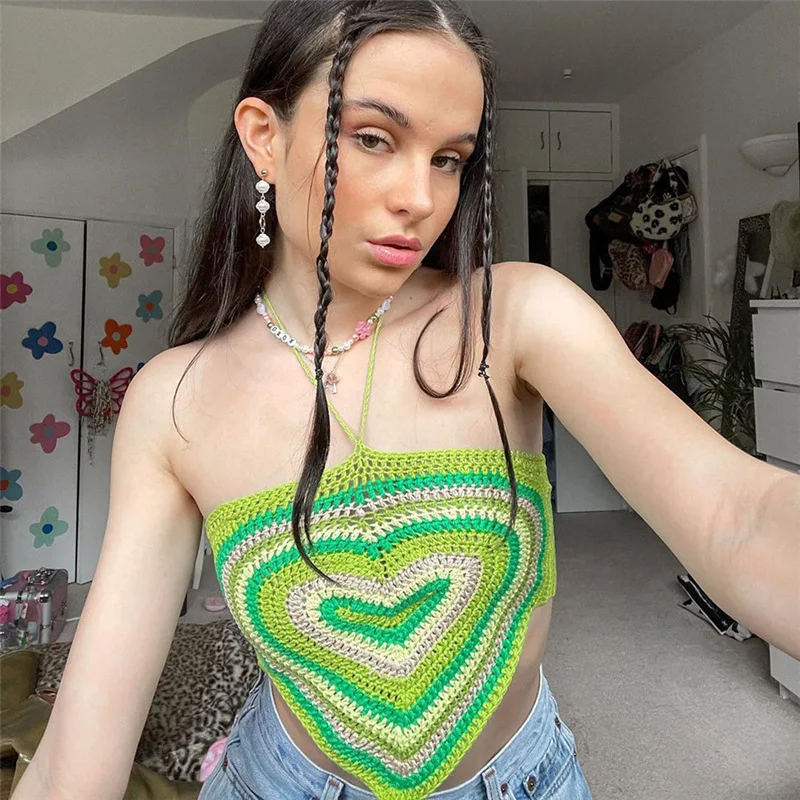 Y4560 - 2021 new arrivals fashion sexy sweater sleeveless halter strap sleeveless halter women crop top
Y4560 - 2021 new arrivals fashion sexy sweater sleeveless halter strap sleeveless halter women crop top