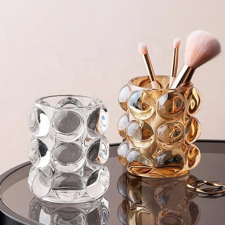 Simple Life Transparent Glass Storage Container Crystal Organizer Pen Makeup Brush Stand Holder
Simple Life Transparent Glass Storage Container Crystal Organizer Pen Makeup Brush Stand Holder