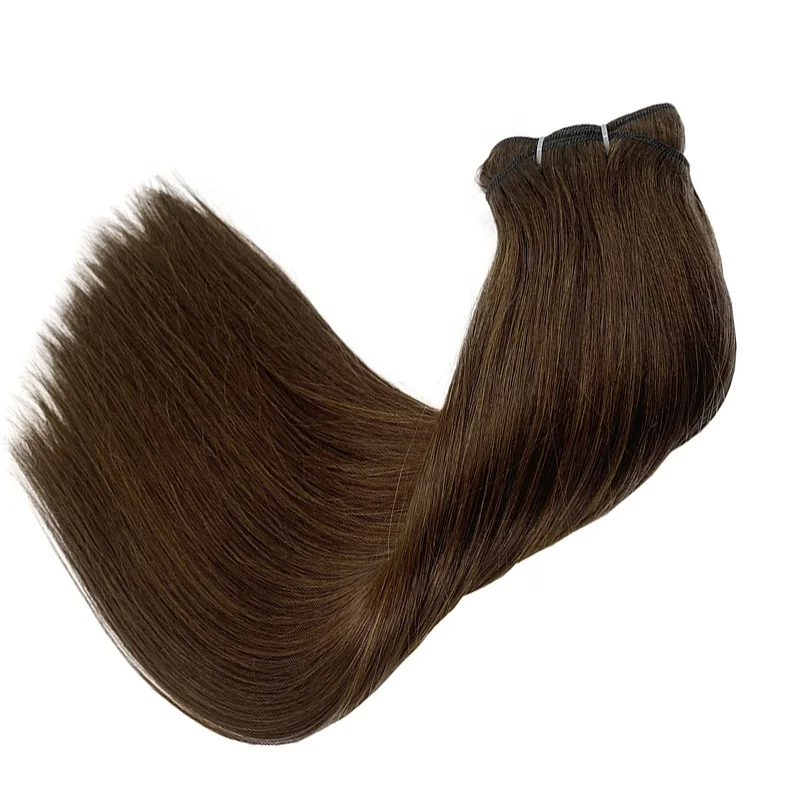 High Quality Indian Hair Bundles Human Hair Double Drawn Dark Brown Machine Weave Hair Extensions
High Quality Indian Hair Bundles Human Hair Double Drawn Dark Brown Machine Weave Hair Extensions