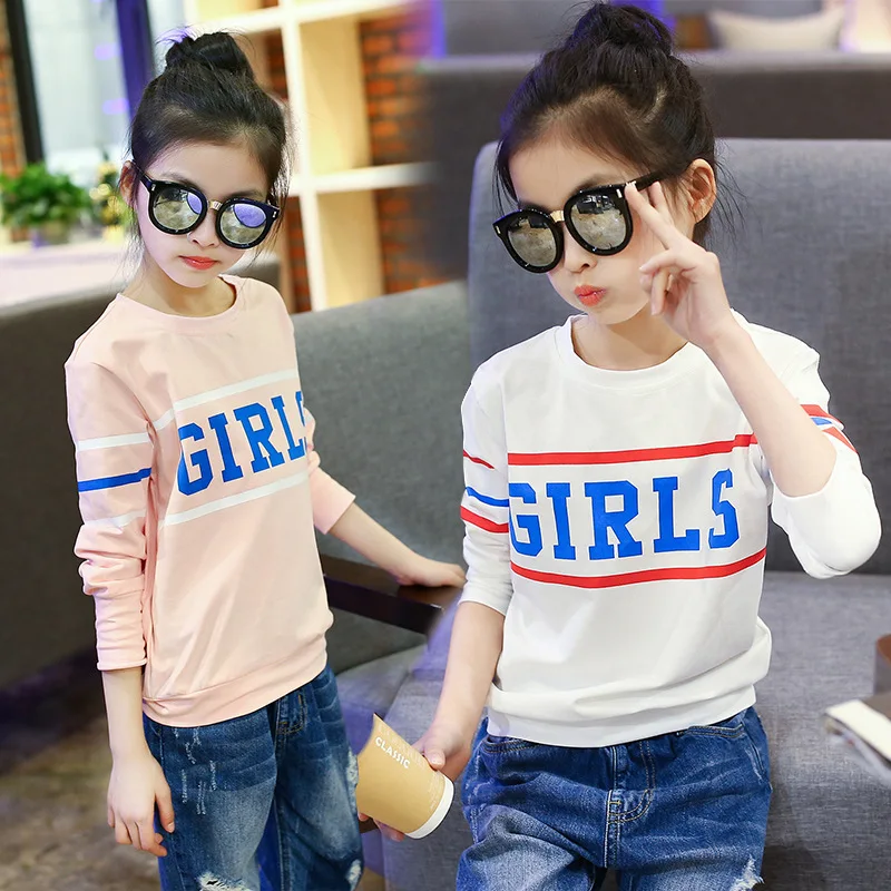 Wholesale New Arrival Kids Children's Long Sleeves Letter Printing T-shirt Children Girls O-neck Soft Casual Tops T-shirt
Wholesale New Arrival Kids Children's Long Sleeves Letter Printing T-shirt Children Girls O-neck Soft Casual Tops T-shirt