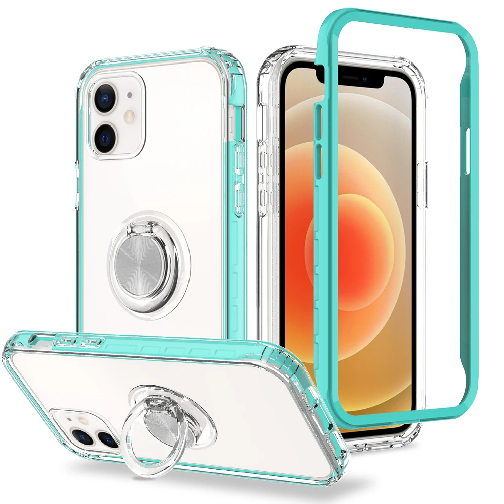 Magnet Adsorption 360 Rotating Ring Dual Layer Clear Hybrid Case With Ring Holder For iPhone 12 mini /12 Pro/12 PRO MAX
Magnet Adsorption 360 Rotating Ring Dual Layer Clear Hybrid Case With Ring Holder For iPhone 12 mini /12 Pro/12 PRO MAX