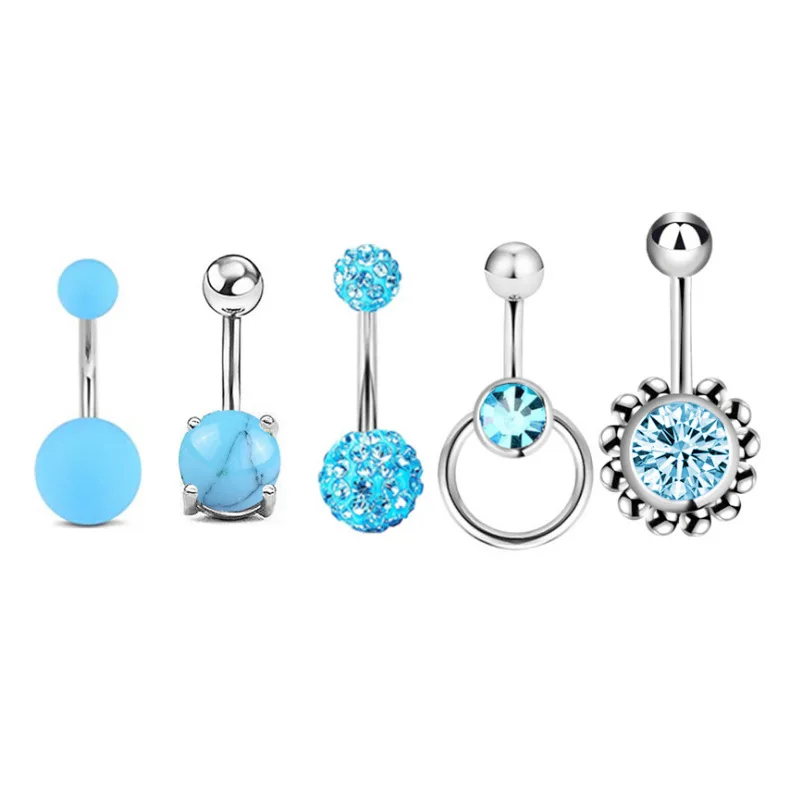 Fashion Jewelry 5pcs Set Body Piercing Accessories Sexy Crystal Zircon Cute Stainless Steel Belly Ring
Fashion Jewelry 5pcs Set Body Piercing Accessories Sexy Crystal Zircon Cute Stainless Steel Belly Ring