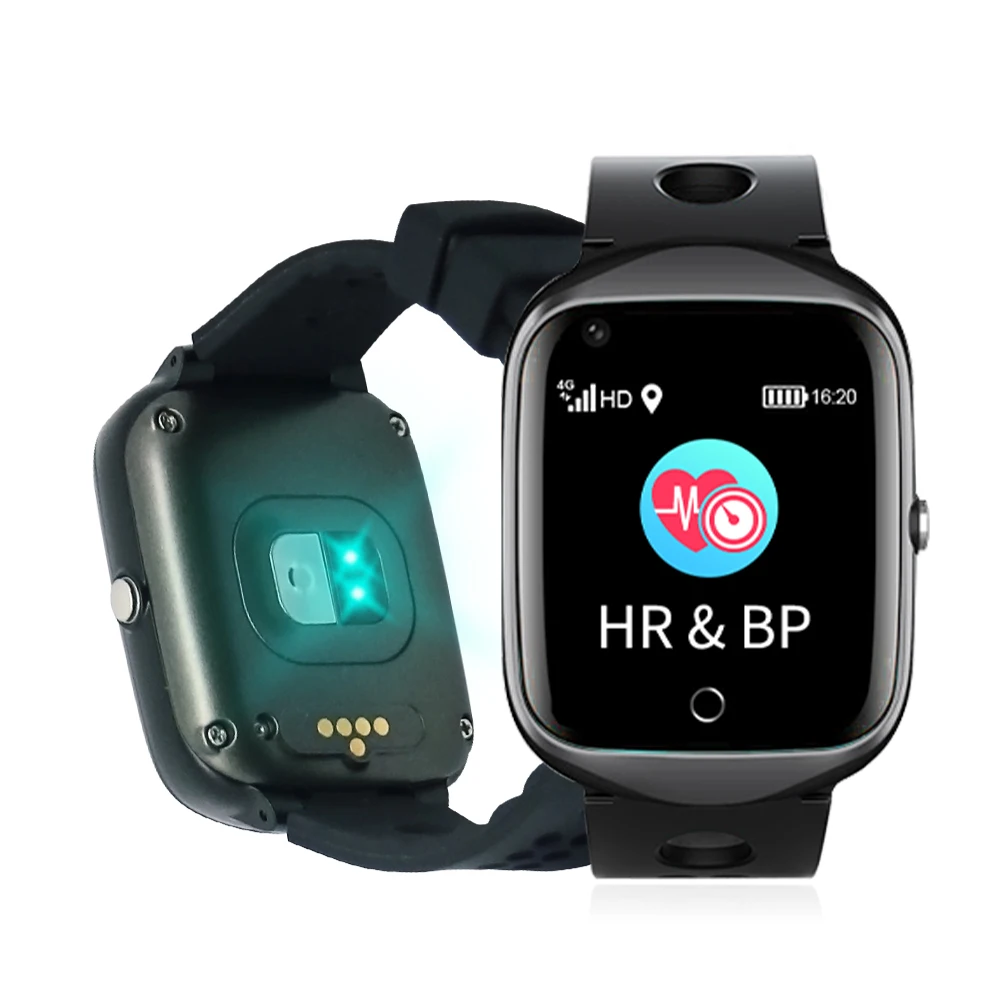 

LTE 4g adult elderly gps tracker smart watch anti lost locator android gps watch GSM sos button heart rate blood pressure FA66S, Black, silver, blue