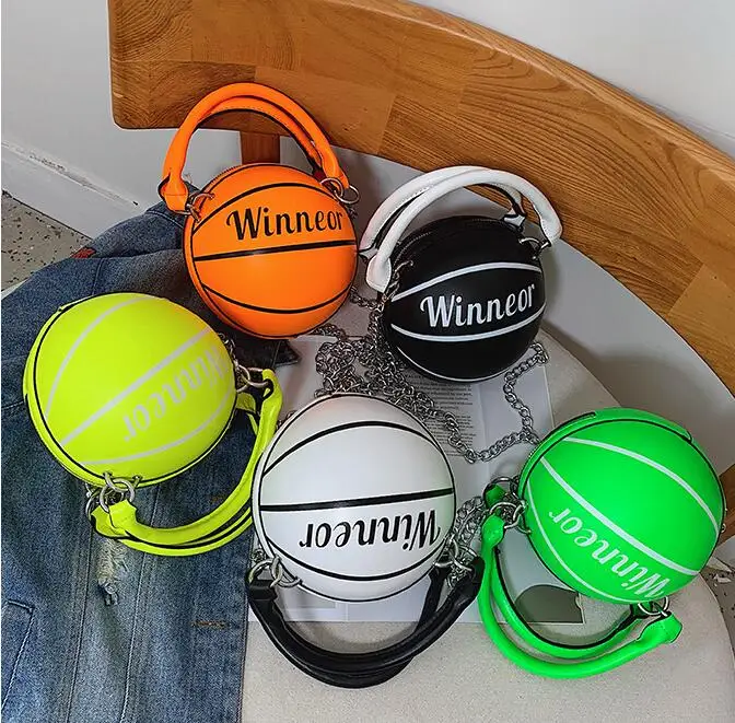 Small Personality Basketball Hand Bag Fashion Women Chains Handbag Creative Letter Shoulder Messenger Bag Female Mini Round Tote, As pictures
Small Personality Basketball Hand Bag Fashion Women Chains Handbag Creative Letter Shoulder Messenger Bag Female Mini Round Tote, As pictures