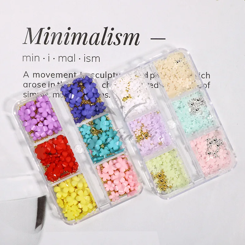 New fashion mini white gold beads 3d flowers nail manicure resin nail charms for nail accessories tools salon, 7 colors
New fashion mini white gold beads 3d flowers nail manicure resin nail charms for nail accessories tools salon, 7 colors