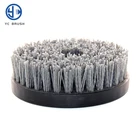 Factory direct black nylon drill cleaning punched disc brush Fast delivery