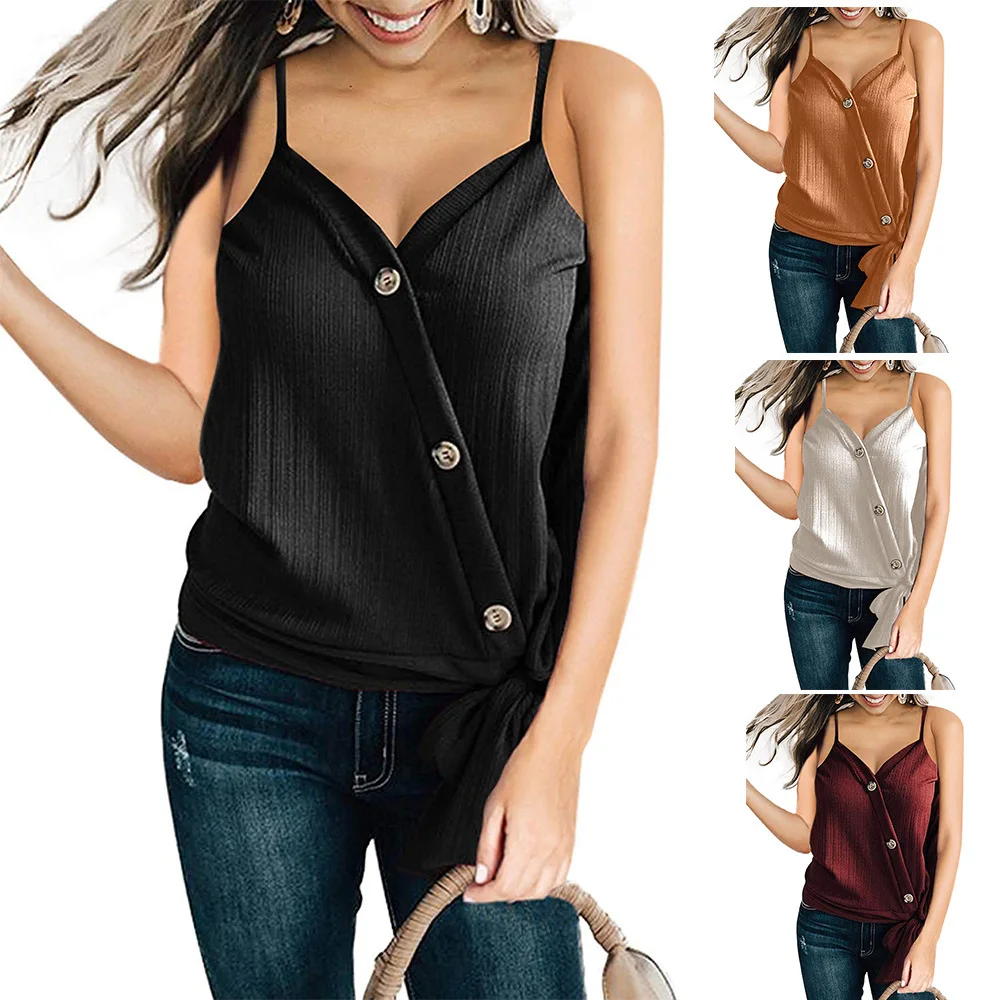 WW-0048 Leisure Knot Buttons V-neck Shirt Female Sexy Shirts For Women Halter Neck Body Tops 2020, Customized color
WW-0048 Leisure Knot Buttons V-neck Shirt Female Sexy Shirts For Women Halter Neck Body Tops 2020, Customized color