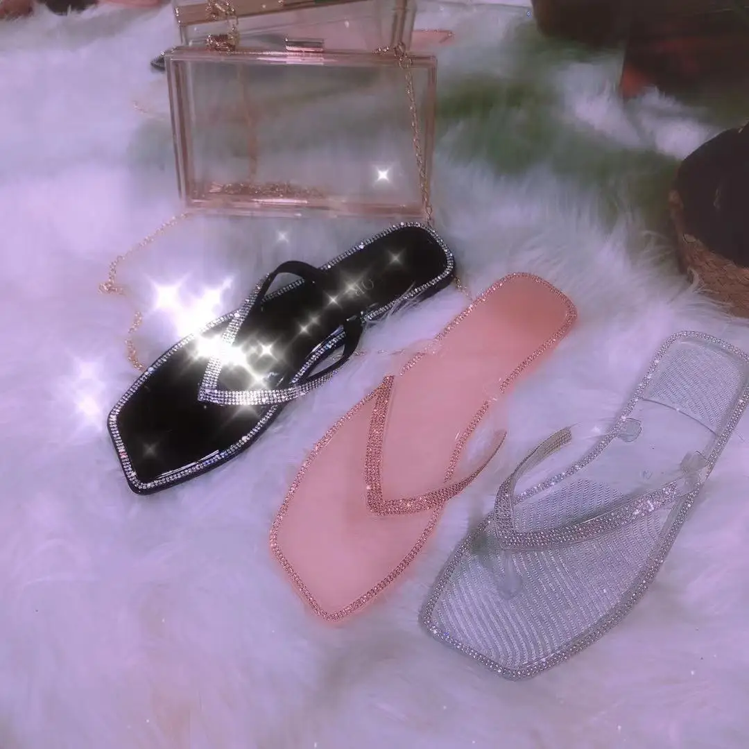 New Arrival women shoes fashion slippers Women Purses Handbags Flat Rhinestone Crystal slides Jelly Sandals with purse set, Black/pink/transparent
New Arrival women shoes fashion slippers Women Purses Handbags Flat Rhinestone Crystal slides Jelly Sandals with purse set, Black/pink/transparent