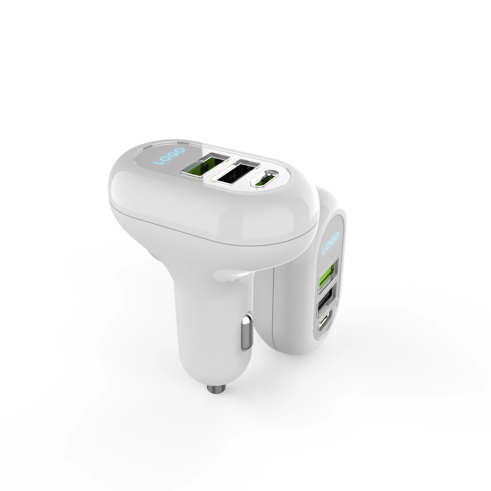 38W PD USB C Car Charger ,Type-C Super Fast Power Charging car charger ,3-Port USB A & USB C car charger, Black white customized
38W PD USB C Car Charger ,Type-C Super Fast Power Charging car charger ,3-Port USB A & USB C car charger, Black white customized