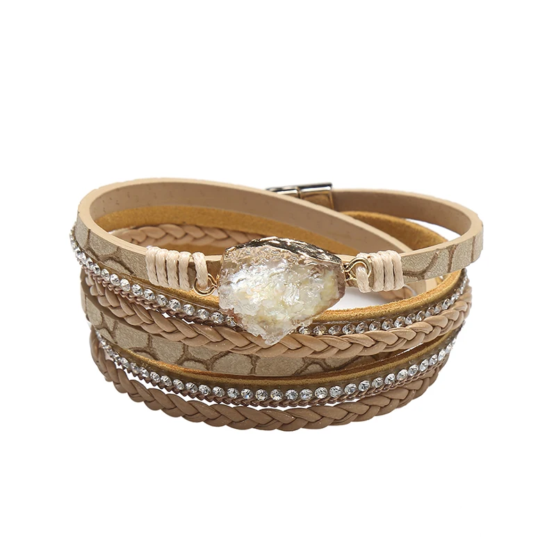 Hot Sale Leather Bracelet Multilayer Classic Hand Woven Leather Magnetic Bracelet, Pciture
Hot Sale Leather Bracelet Multilayer Classic Hand Woven Leather Magnetic Bracelet, Pciture