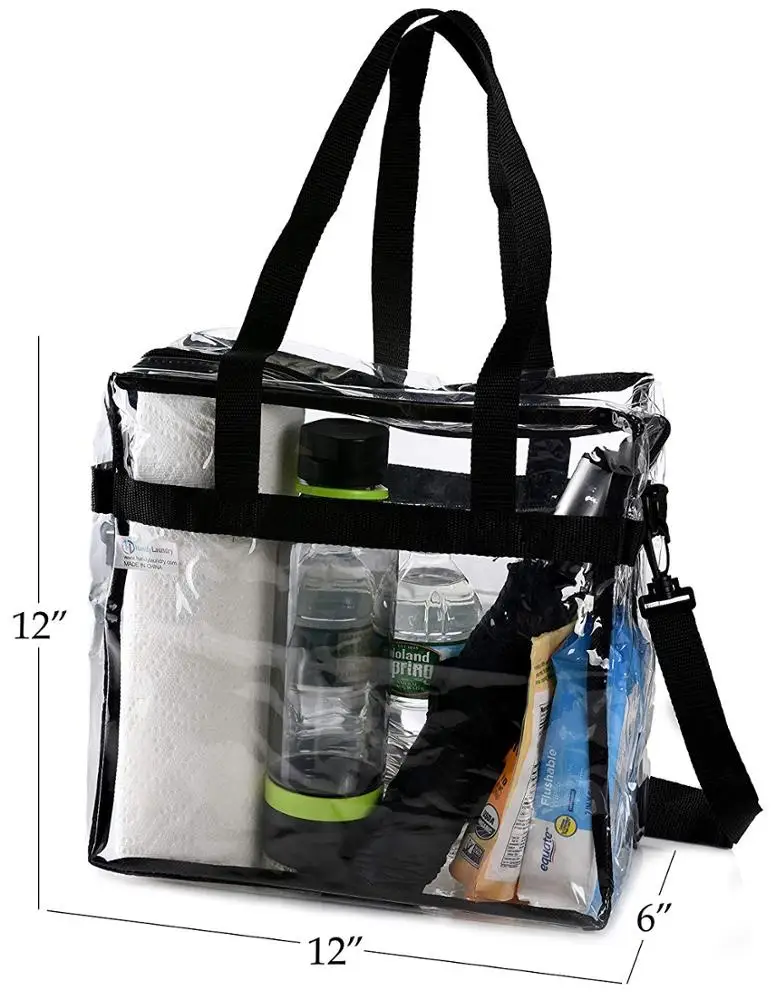 New Clear Tote Bag Pvc Transparent Shopping Bag Shoulder Handbag Stadium Approved Environmentally Storage Cosmetic Bag, Customized color
New Clear Tote Bag Pvc Transparent Shopping Bag Shoulder Handbag Stadium Approved Environmentally Storage Cosmetic Bag, Customized color