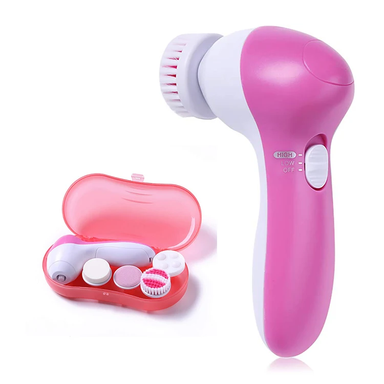 Made In China Portable Electric 4 In 1 Fash Wash Facial Cleanser Skin Cleaning Brush Device, Pink 
Made In China Portable Electric 4 In 1 Fash Wash Facial Cleanser Skin Cleaning Brush Device, Pink