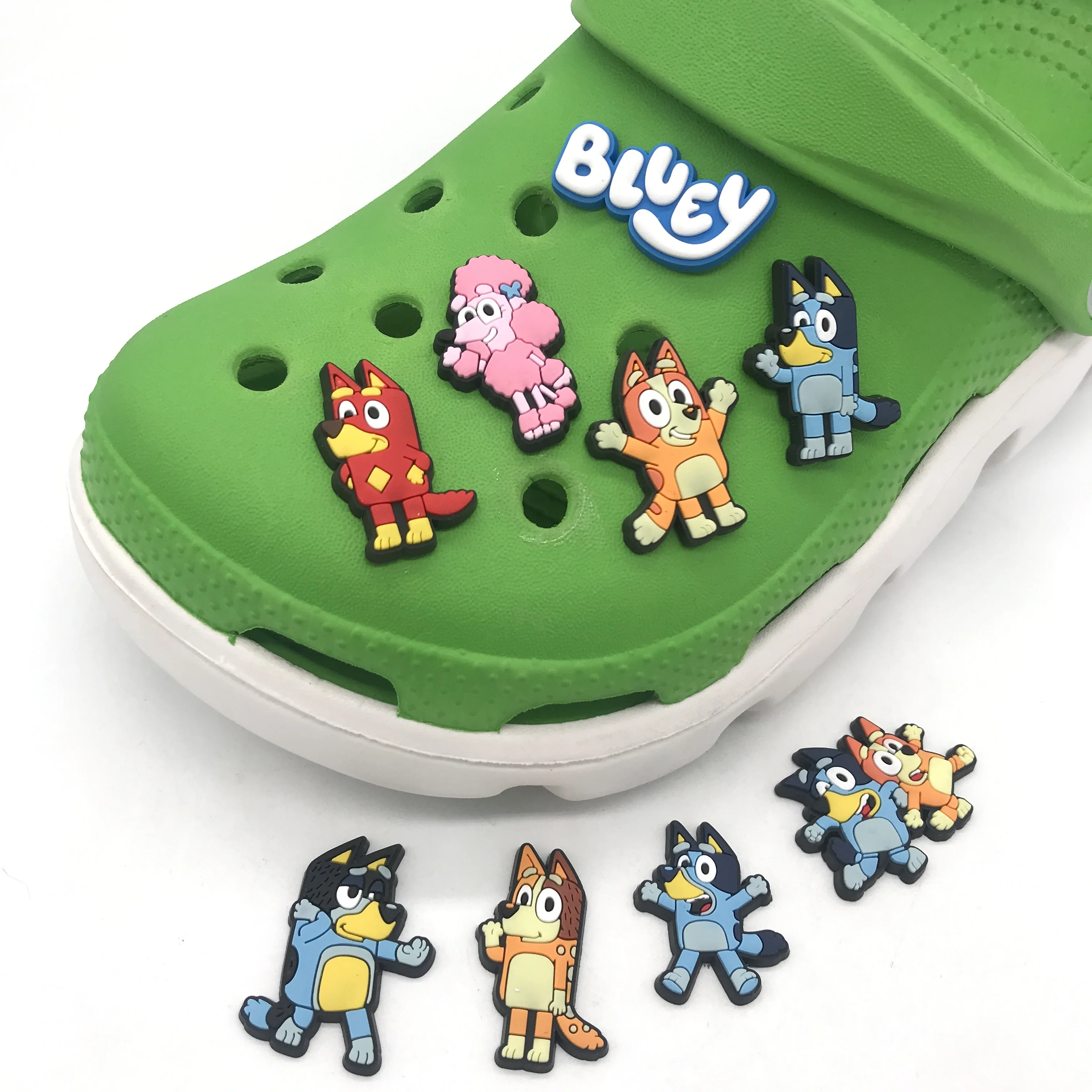 2022 New design cartoon Anime Bluey corc charms Shoes accessories party gifts shoes charms, Picture
2022 New design cartoon Anime Bluey corc charms Shoes accessories party gifts shoes charms, Picture