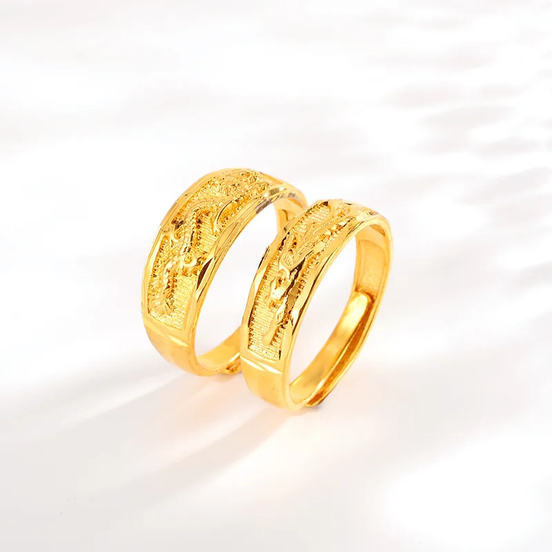 Dropshipping Fashion Gold 14K Ring Delicate Couple Rings for Men Women Wedding Engagement Jewelry Yellow Gold Hand Ornament
Dropshipping Fashion Gold 14K Ring Delicate Couple Rings for Men Women Wedding Engagement Jewelry Yellow Gold Hand Ornament