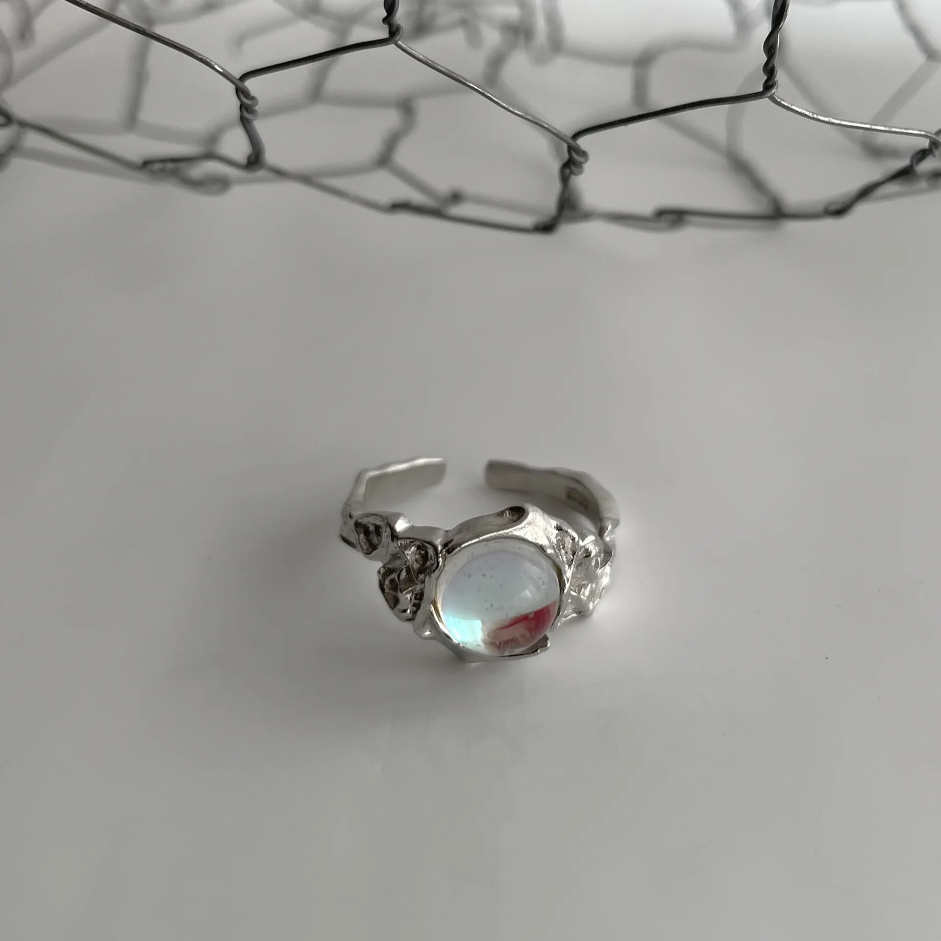 Fashion Design Female Moonstone Ring Silver Plated Engagement Adjustable Rings For Women Jewelry
Fashion Design Female Moonstone Ring Silver Plated Engagement Adjustable Rings For Women Jewelry