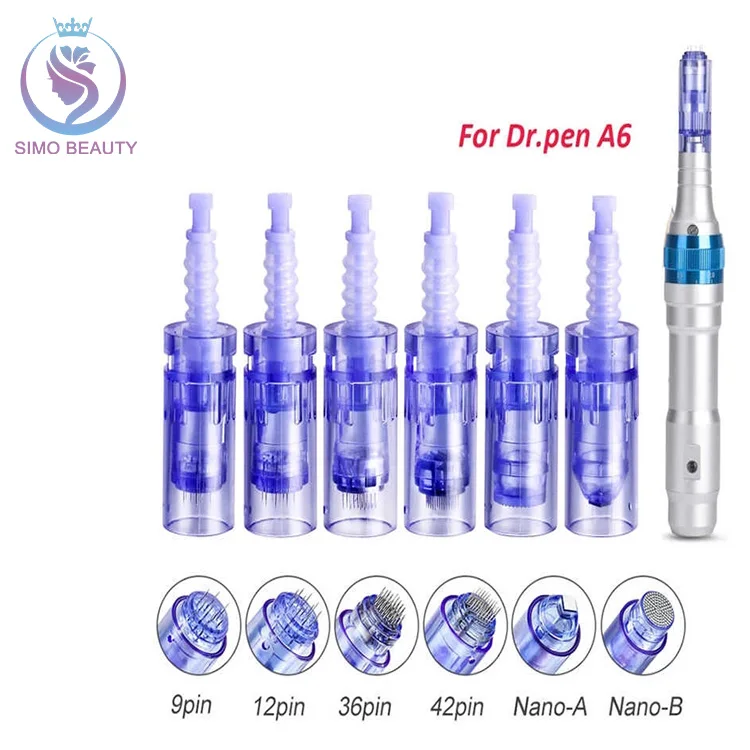 Permanent makeup machine micro needle derma pen cartridges a6, Transparent blue
Permanent makeup machine micro needle derma pen cartridges a6, Transparent blue