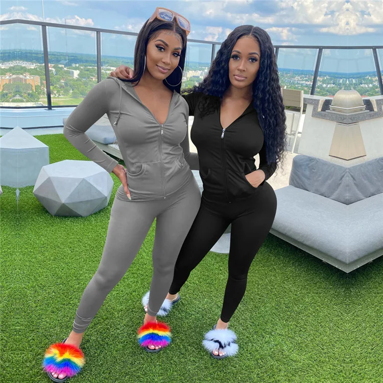 Winter clothes for women hoodie tracksuits jogger outifit women two piece set winter sets women, Customized color/as show 
Winter clothes for women hoodie tracksuits jogger outifit women two piece set winter sets women, Customized color/as show