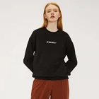 High street style fashion solid color simple casual women's hooded sweater