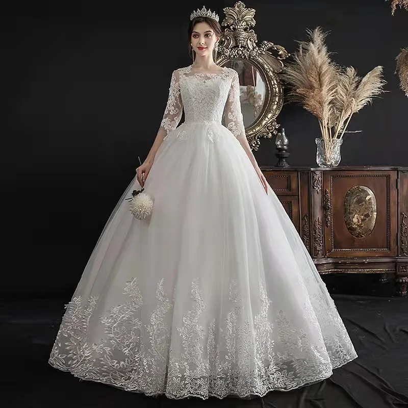 vestidos de novia embroidered mesh bandage lace wedding gown white bridal for women classic wedding dress, White wedding gown
vestidos de novia embroidered mesh bandage lace wedding gown white bridal for women classic wedding dress, White wedding gown