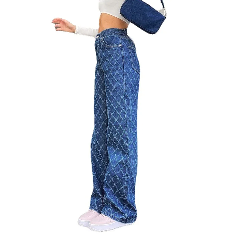 Trendy Vintage Fashion Cotton High Waist Ripped Plaid Straight 2021 Girls Jean Outfits Summer Pants Women, 1colors in stock
Trendy Vintage Fashion Cotton High Waist Ripped Plaid Straight 2021 Girls Jean Outfits Summer Pants Women, 1colors in stock