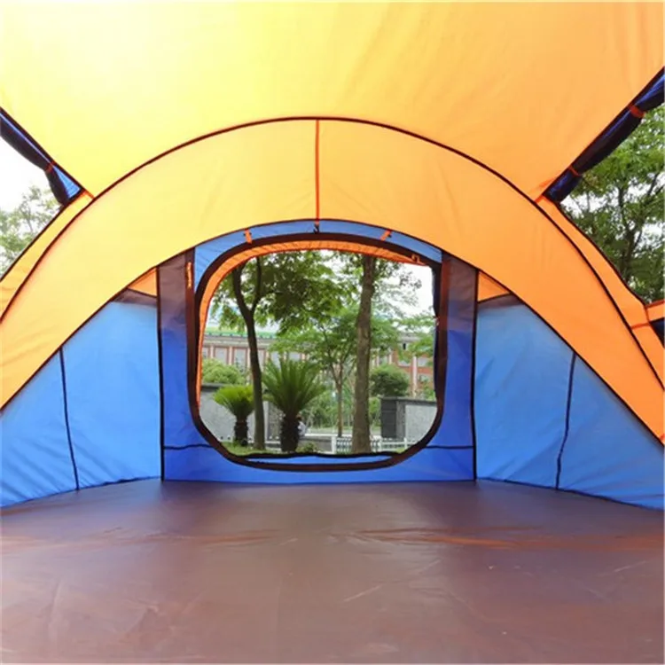 family outdoor travel automatic pop up open 2 person camper