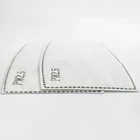 5 Layer Square and Round Shape Anti Dust Cotton Face Filter Pm 2.5 Activated Carbon Filter 5 Layer Filter