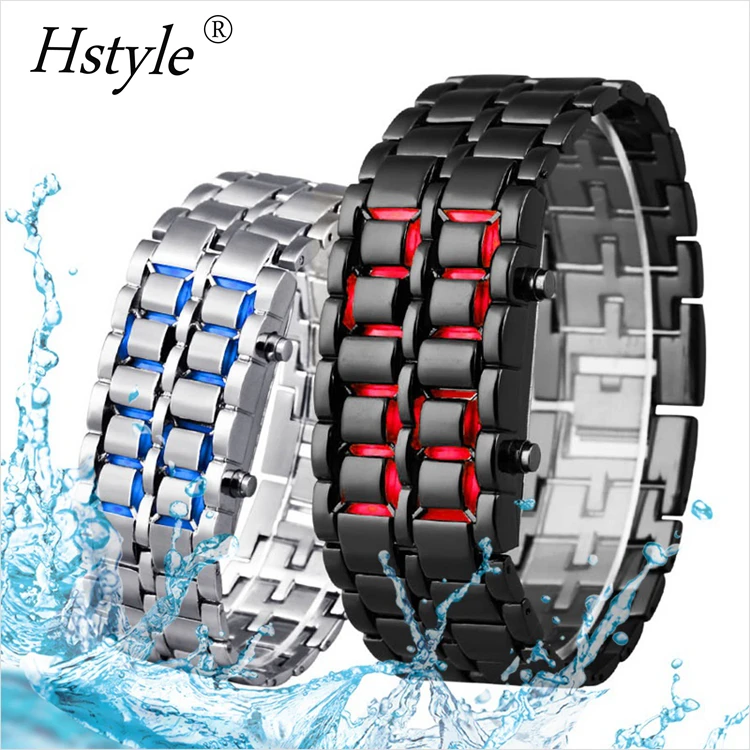 New Fashion Men Women Lava Iron Metal LED Faceless Bracelet Watch Wrist watch Full Stainless Steel Watch(Sliver And Blue) WP002
New Fashion Men Women Lava Iron Metal LED Faceless Bracelet Watch Wrist watch Full Stainless Steel Watch(Sliver And Blue) WP002